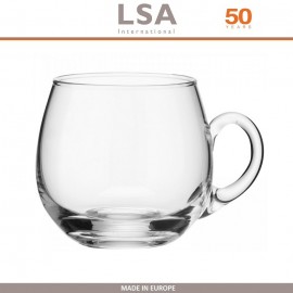 Кружки Serve для пунша, глинтвейна, 4 шт по 300 мл, стекло ручной работы, LSA