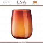 Ваза Forest терракотовая прозрачная, ручная выдувка, H 23 см, LSA