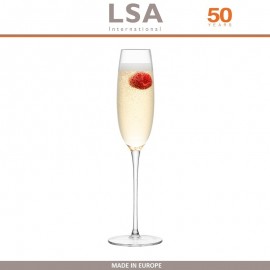 Набор бокалов LULU для шампанского, ручная работа, 4 шт по 160 мл, LSA