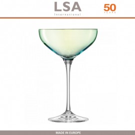 Набор бокалов Polka для коктейлей, ручная работа, 4 шт по 235 мл, цвет мультиколор, LSA