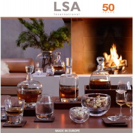 Набор стаканов Aran Whisky ручной выдувки на подставках, 2 по 250 мл, LSA