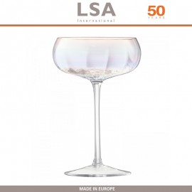 Набор бокалов Pearl для коктейлей, ручная работа, 4 шт по 300 мл, цвет перламутр, LSA