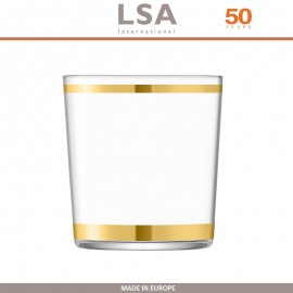 Бокалы Deco с золотым декором, выдувное стекло, 8 шт по 390 мл, LSA