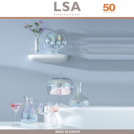 Набор бокалов Pearl для коктейлей, ручная работа, 4 шт по 300 мл, цвет перламутр, LSA