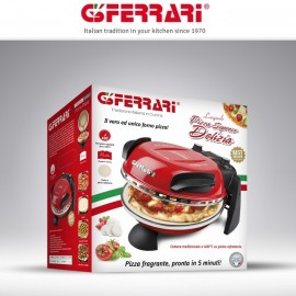 Печь Delizia для выпечки пиццы, тостов, цвет красный, G3Ferrari