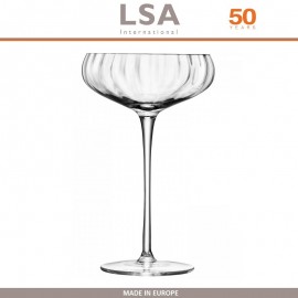 Набор бокалов AURELIA для коктейлей, шампанского, ручная работа, 4 шт по 300 мл, LSA