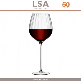 Набор бокалов AURELIA для красного вина, ручная работа, 4 шт по 660 мл, LSA
