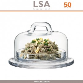 Блюдо Serve ручной работы с крышкой, D 11.5 см, LSA