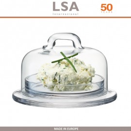 Блюдо Serve ручной работы с крышкой, D 11.5 см, LSA