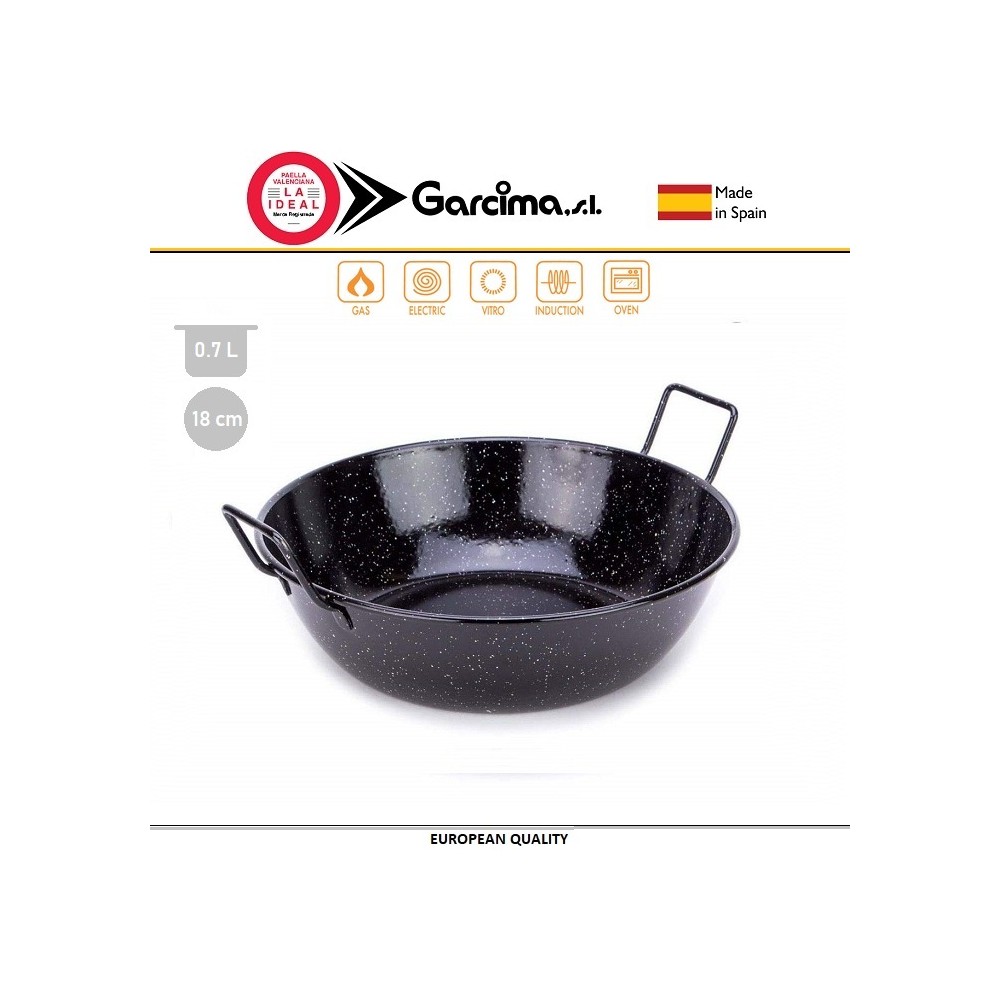 Сартен-мини HONDA ESMALTADA, 0.75 литра, D 18 см, сталь эмалированная, GARCIMA, Испания