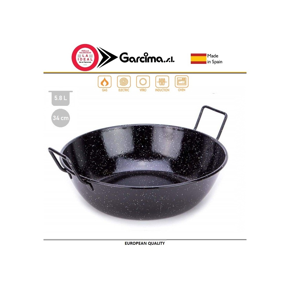 Сартен HONDA ESMALTADA, 5.8 литра, D 34 см, сталь эмалированная, GARCIMA, Испания