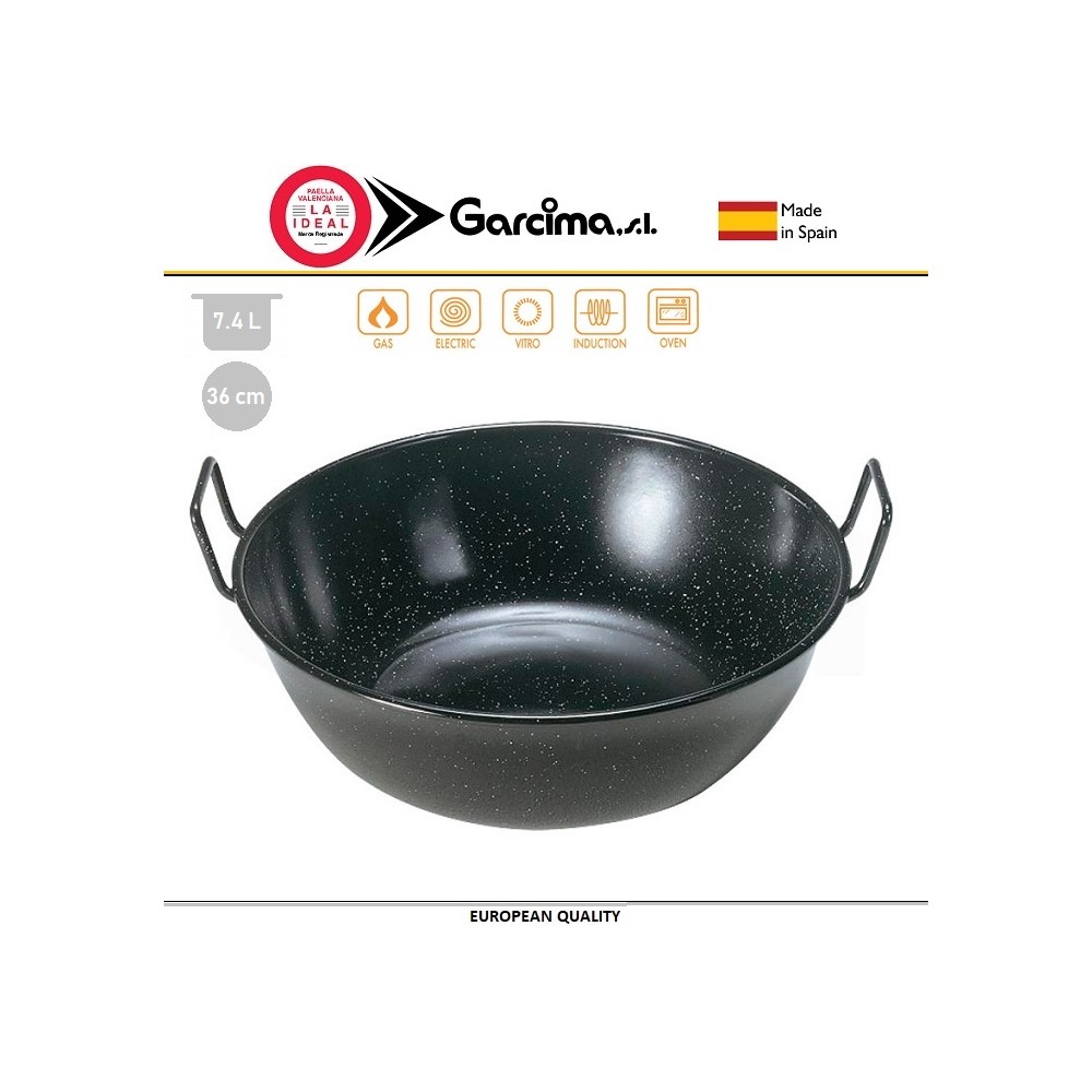 Сартен PATA NEGRA ESMALTADA, 7.4 литра, D 36 см, сталь эмалированная, GARCIMA, Испания