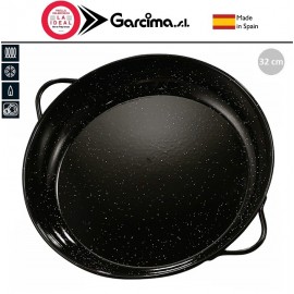 Сковорода CAZUELA ESMALTADA PATA NEGRA, D 32 см, индукционное дно, сталь эмалированная, GARCIMA