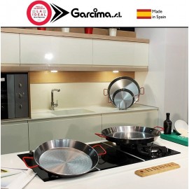 Сковорода для паэльи (паэльера) PULIDA на 9 порций, D 40 см, сталь карбоновая, GARCIMA