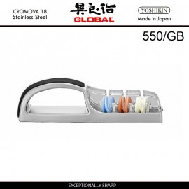 Механическая ножеточка MinoSharp Plus Grey, 550\GB 3 слота, серый, серия G, GLOBAL