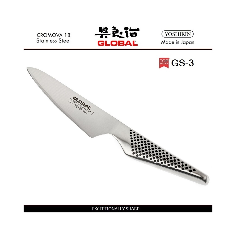 Нож кухонный, GS-3 лезвие 13 см, серия GS, GLOBAL