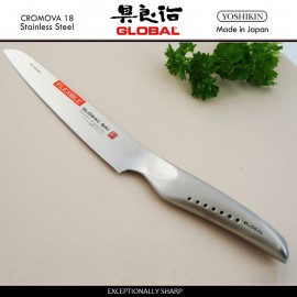 Нож для фруктов, SAI-S01R лезвие 9 см, ручной ковки, серия SAI, GLOBAL