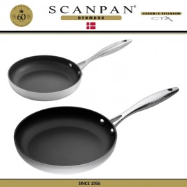 Набор антипригарных сковород CTX, D 20 см и 26 см, индукционное дно, SCANPAN, Дания
