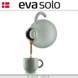Дизайнерский термокувшин для кофе, чая с системой Drip Free (антикапля), 1 л, стеклянная колба,  серия GLOBE, Eva Solo