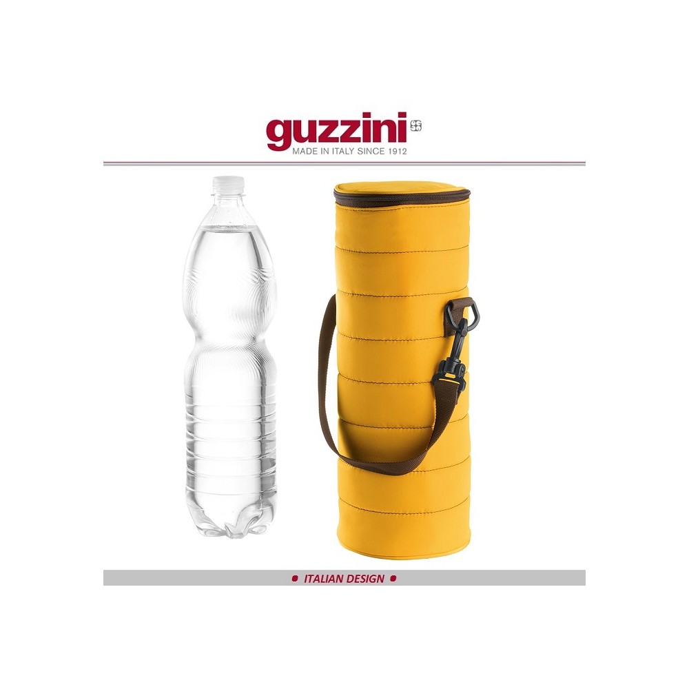 Набор Handy: бутылка с термосумкой, желтый, Guzzini