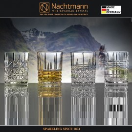 Низкий стакан HIGHLAND STRAIGHT голубой, 345 мл, цветной хрусталь, Nachtmann