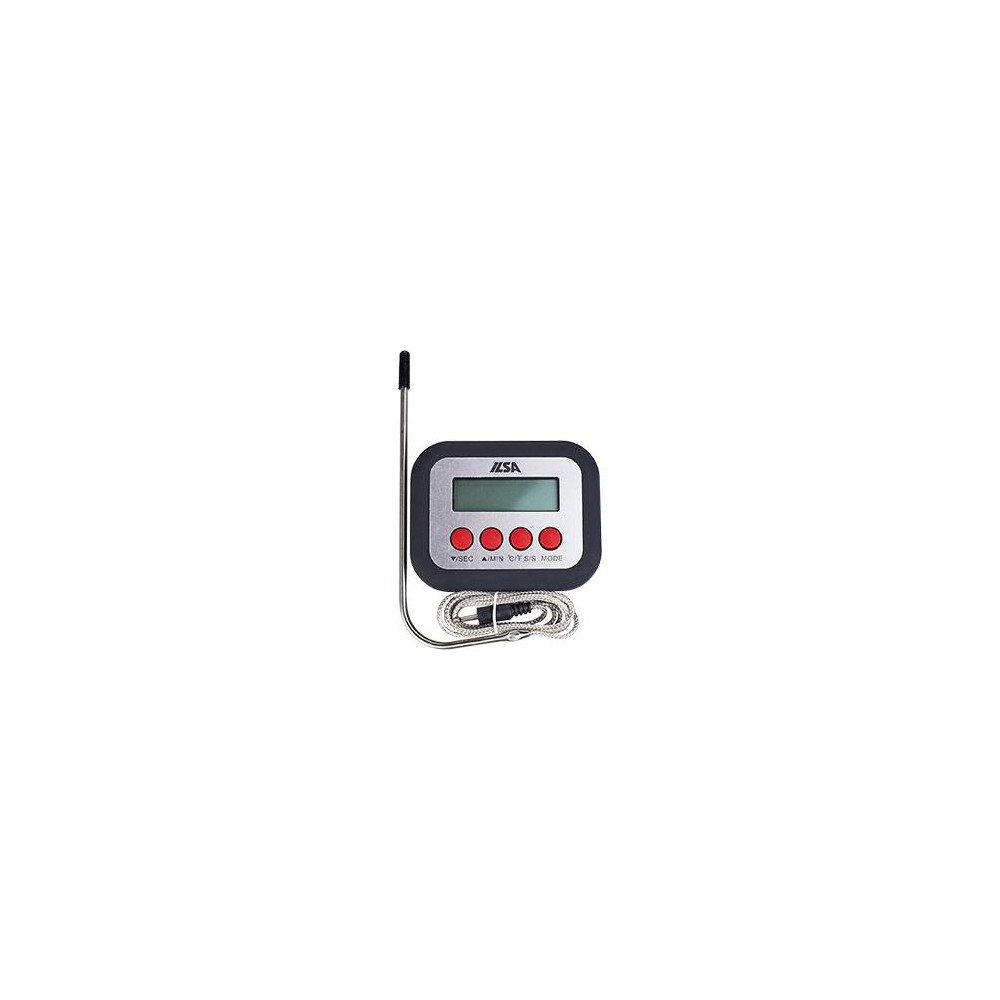 Термометр электронный со щупом для духовки, гриля, плиты, ILSA