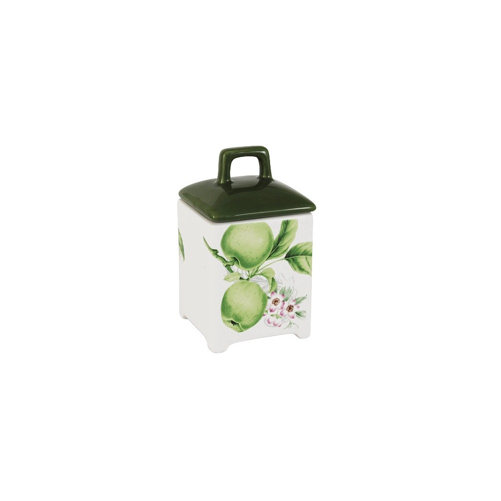 Банка для сыпучих продуктов Зеленое яблоко, H 13 см, 0,3 л, IMARI