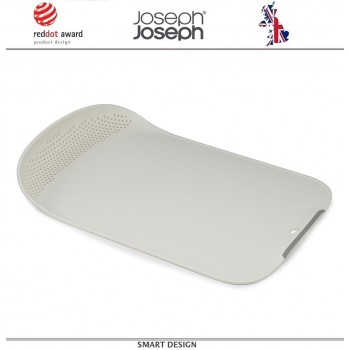 Доска Chop&Drain с отверстиями для слива, белый, Joseph Joseph