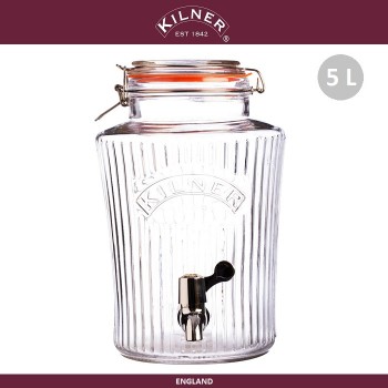 Диспенсер Vintage для лимонада и холодных напитков, 5 л, KILNER