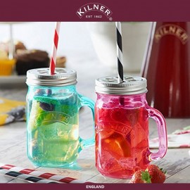 Набор крышек Drink Jar с отверстиями для трубочек, 6 шт, KILNER