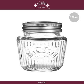 Банка Vintage для консервирования и хранения, 250 мл, KILNER