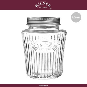 Банка Vintage для консервирования и хранения, 500 мл, KILNER