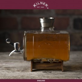 Диспенсер Barrel для виски и крепких напитков, 3 л, KILNER, Англия