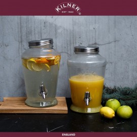 Диспенсер Cocktail для лимонада и холодных напитков, 6 л, KILNER