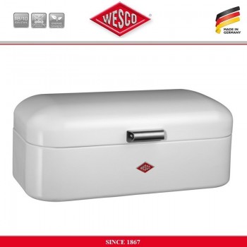 Контейнер для хранения продуктов Grandy, L 42 см, W 22 см, цвет белый, сталь, Wesco