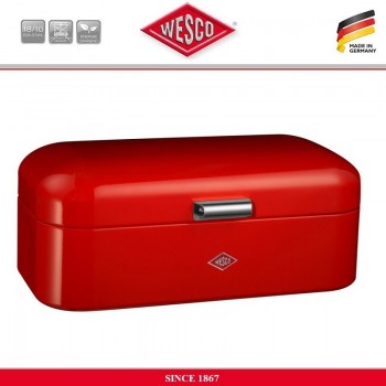 Контейнер для хранения продуктов Grandy, L 42 см, W 22 см, цвет красный, сталь, Wesco