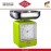 Весы с часами и съемной чашей, на 4 кг, цвет зеленый, серия Retro Scale, Wesco