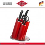 Набор кухонных ножей на подставке, 5 предметов, цвет красный, серия ASIA Style, Wesco