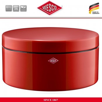 Банка для печенья, конфет Cookie Box, D 24 см, цвет красный, сталь, Wesco