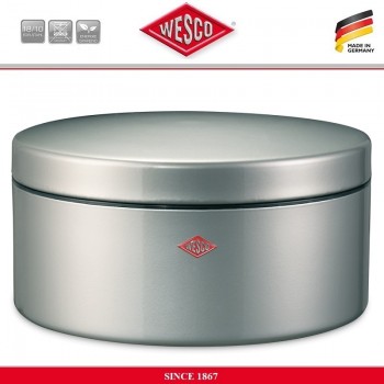 Банка для печенья, конфет Cookie Box, D 24 см, цвет металлик, сталь, Wesco