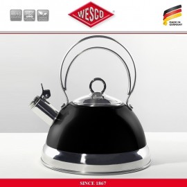 Наплитный чайник RETRO со свистком, 2,5 литра, цвет белый, сталь нержавеющая, эмаль, Wesco
