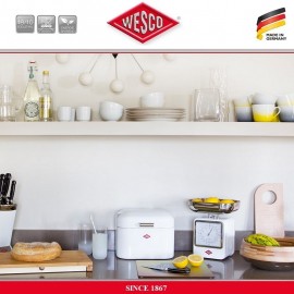 Набор кухонных ножей на подставке, 5 предметов, цвет белый, серия PIPE, Wesco