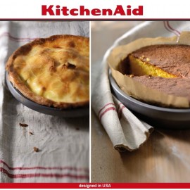 Антипригарное блюдо Prof для пирога, D 23 см, профессиональная сталь, KitchenAid 