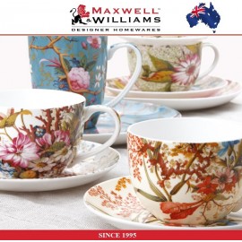 Пара чайная большая Midnight Flowers в подарочной упаковке , 480 мл, серия William Kilburn, Maxwell & Williams
