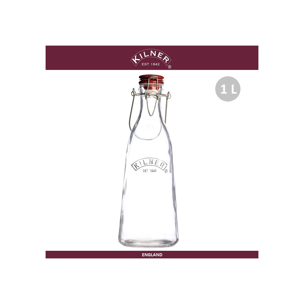 Бутылка Vintage с крышкой-клипсой, 1000 мл, KILNER