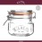 Банка Clip Top квадратная, 0.5 л, стекло, KILNER