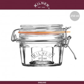 Банка Clip Top граненая, 0.25 л, стекло, KILNER