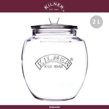 Банка Push Top, 2 л, стекло, KILNER