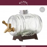 Диспенсер Barrel Premium для виски и крепких напитков в подарочной упаковке, 1 л, KILNER, Англия