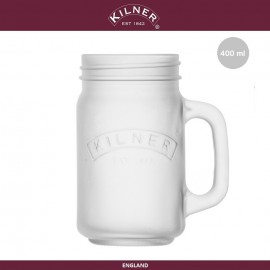 Банка Drink Jar, 0.4 л, белое матовое стекло, KILNER